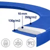 Lean Spring Pad for Trampoline Blue 244-252 cm 8 ft
