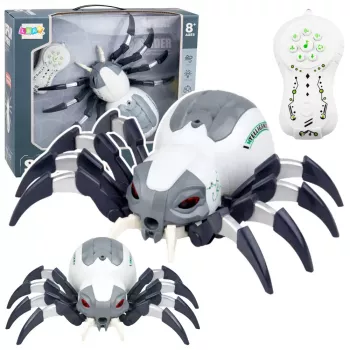 LEAN TOYS RC Remote Controlled Spider Robot with Smoke Effect, Lights, Sounds