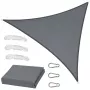 LEAN Garden Sun Sail Waterproof Triangle Gray 400x400 cm