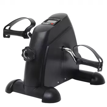 LEAN Mini Exercise Bike Rotor Rehabilitation 2 in 1 LCD Display Black