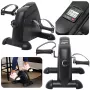 LEAN Mini Exercise Bike Rotor Rehabilitation 2 in 1 LCD Display Black
