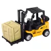 LEAN TOYS Forklift Truck with Motorized Metal Pallet Box Moving Forks Yellow