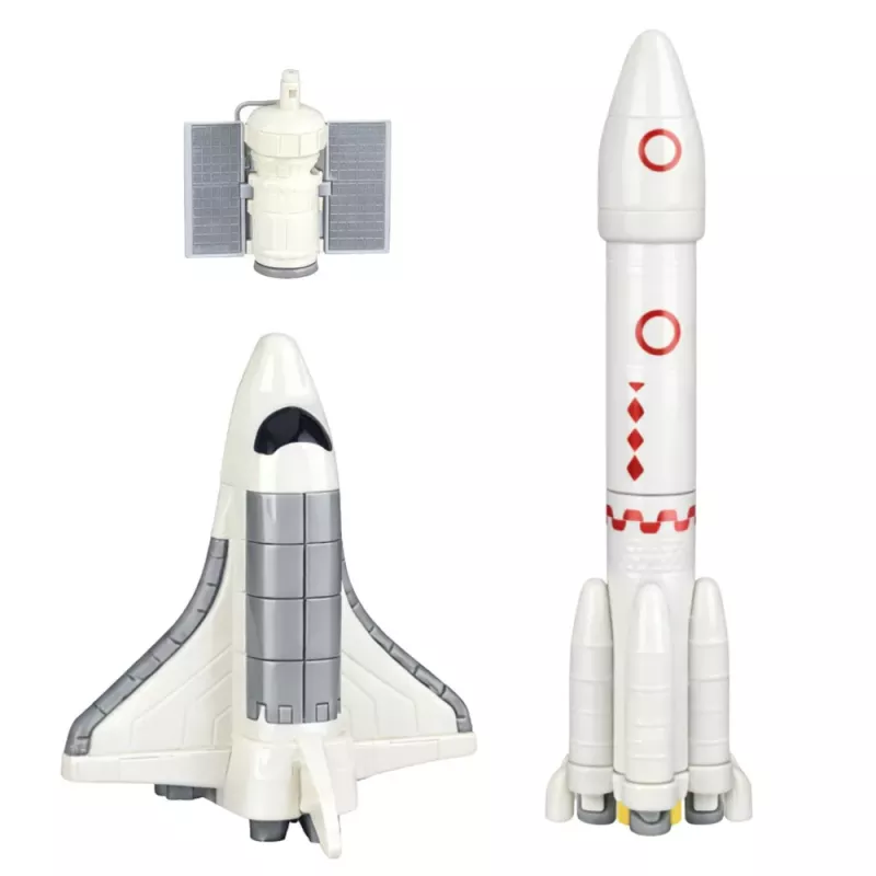 LEAN TOYS Space Set Cosmonauts Launch Tower Rocket Shuttle 300 Gabali