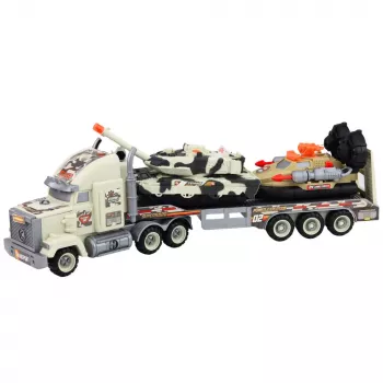 LEAN TOYS Military Set Army Truck Tank Hovercraft Soldier