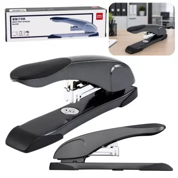 LEAN Large Office School Stapler Staples Up to 100 Sheets 23/10 Black