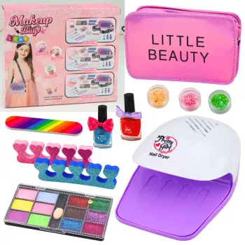 LEAN TOYS Nail Makeup Beauty Set Adjustable Bag Accessories 20 pcs.