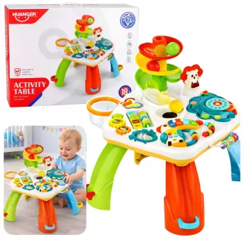 LEAN TOYS Educational Table Interactive Piano Slide For Balls Moving El.
