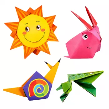 LEAN Origami Kit Colored Paper Instruction Booklet 100 Sheets