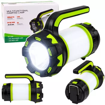 LEAN Flashlight LED Lamp 2in1 Camping Tourist Rechargeable Multifunctional
