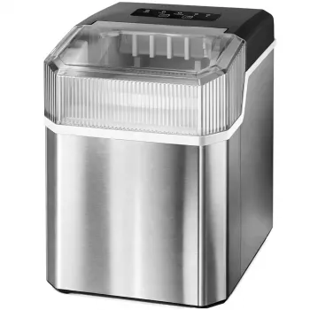 Extralink SmartLife Cube Ice Essential Ledus automāts 12kg/24h 2.2L Melns/Sudrabs