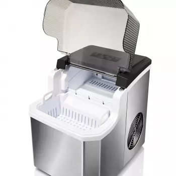 Extralink SmartLife Cube Ice Essential Ledus automāts 12kg/24h 2.2L Melns/Sudrabs