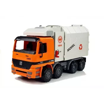 LEAN TOYS Powered Garbage Truck Trash Can