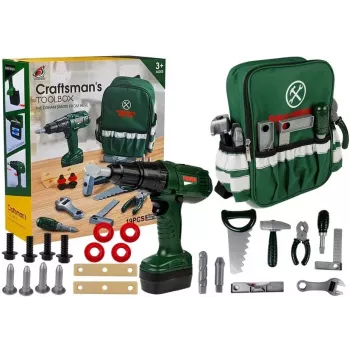 LEAN TOYS DIY Backpack Toolkit Drill 100-Piece Set
