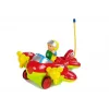 LEAN TOYS Baby R/C Airplane with Remote Control Steering Wheel Red