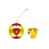 LEAN TOYS Baby R/C Airplane with Remote Control Steering Wheel Red