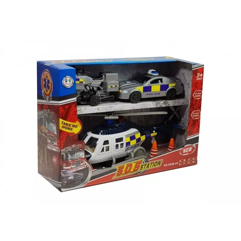 LEAN TOYS Policijas komplekts ar gaismu un skaņu