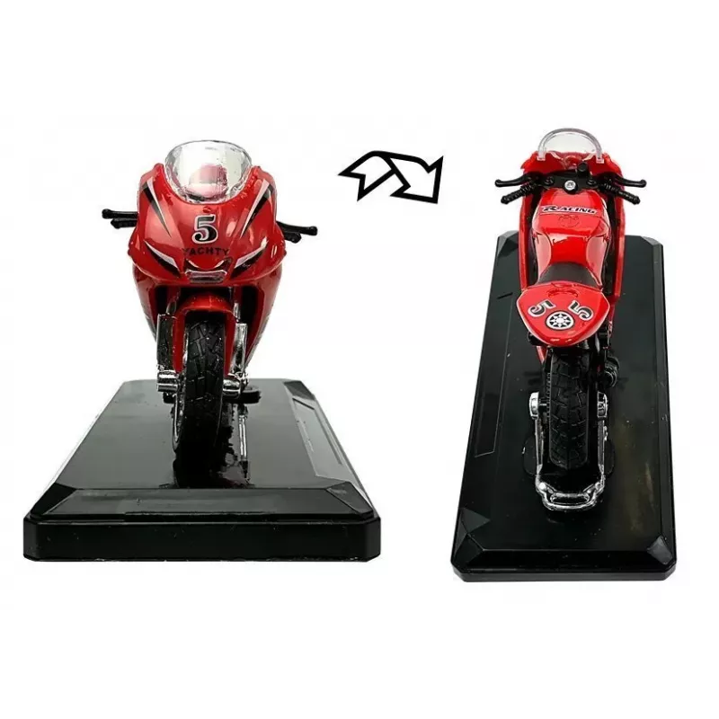LEAN TOYS Sporta Motocikls ar Skaņām 1:18 4 Krāsas