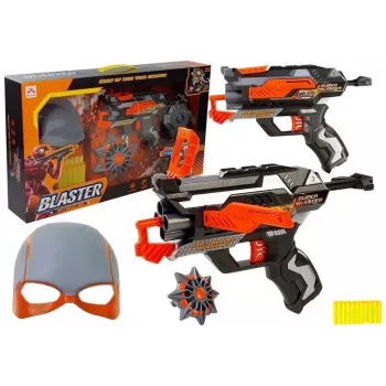 LEAN TOYS Expandable Foam Bullets Gun ar Masku