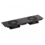 SIGNAL Fan Panel A19-2W 19 inch Rack 2U 2 Fans 160m³/h 230V Black