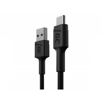 Green Cell GC PowerStream Fast Charging Ultra Charge USB-A to USB-C kabelis 30cm