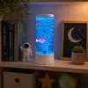 LEAN Decorative Night Lamp LED RGB Aquarium With Fish 16 Colors USB White