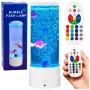LEAN Decorative Night Lamp LED RGB Aquarium With Fish 16 Colors USB White