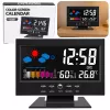 LEAN Digital Clock with Indoor Thermometer and Hygrometer LED Weather Station