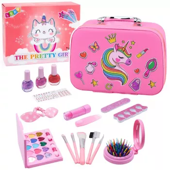 LEAN TOYS Beauty Set Unicorn Cosmetic Bag Nail Accessories Cosmetics