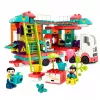 LEAN TOYS Folding Camper Construction Bricks Figures Lights Sounds 98 pcs.