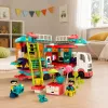 LEAN TOYS Folding Camper Construction Bricks Figures Lights Sounds 98 pcs.