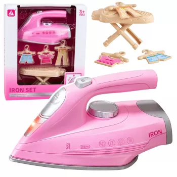 LEAN TOYS Gludināšanas komplekts ar gludekli, vibrāciju, gaismu un skaņu