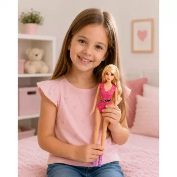 LEAN TOYS Anlily Doll in Swimsuit, Beach Bag, and Accessories Set