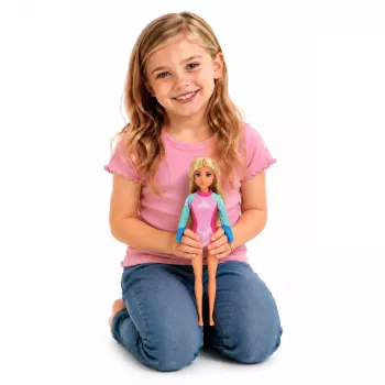 LEAN TOYS Anlily Sērfotāja Lele Hidrotērpā ar Sērfinga Dēļa Piederumu Komplektu