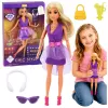 LEAN TOYS Anlily Fashion Doll in Purple Dress with Headphones and Accessories Set
