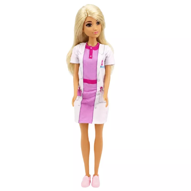 LEAN TOYS Anlily Ārsta un Medmāsas Leļļu Komplekts ar Ātro Palīdzību