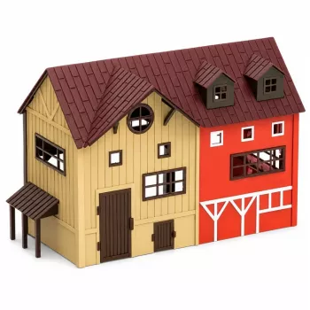 LEAN TOYS Farm Set With Tractor and Barn Animals Figures Accessories 37 pcs.