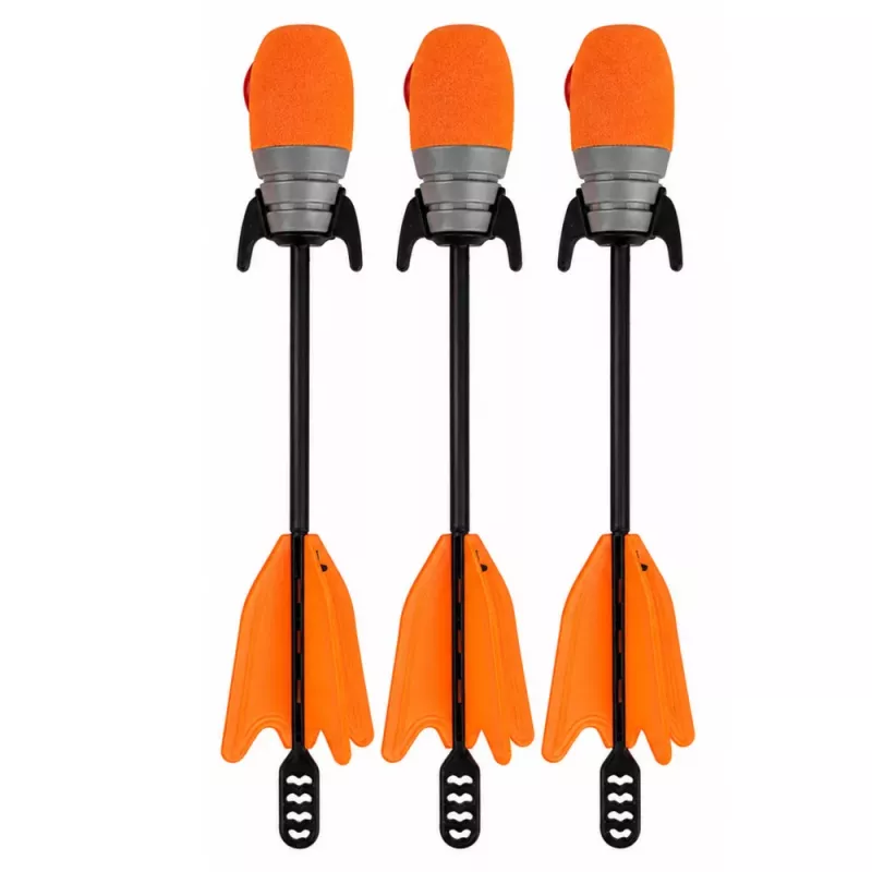 LEAN TOYS Sports Set of Skill Slingshot with Whistling Arrows Orange 15M