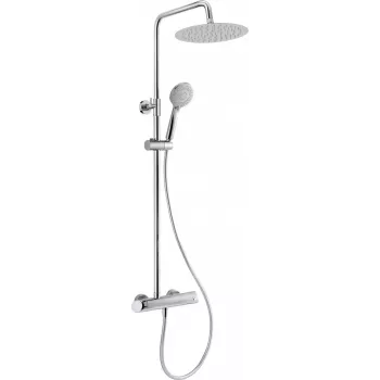 DEANTE Arnika Lietus Duša ar Dušas Maisītāju, Matēti Melna, 250mm Lietus Galva, Sienas Montāža