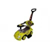LEAN CARS Toddlers Ride On Push Along with Parent Handle Mega Car 3in1 Yellow