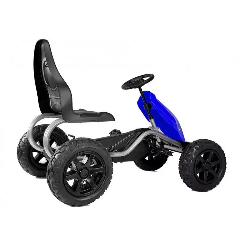 LEAN CARS Pedal Go Kart B012 Inflatable Wheels Blue