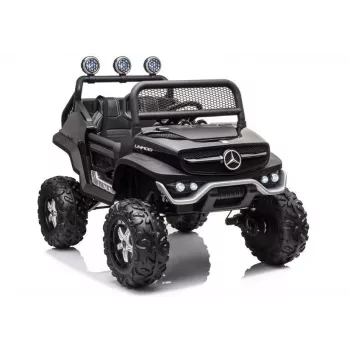 LEAN CARS Electric Ride On Mercedes Unimog S Black