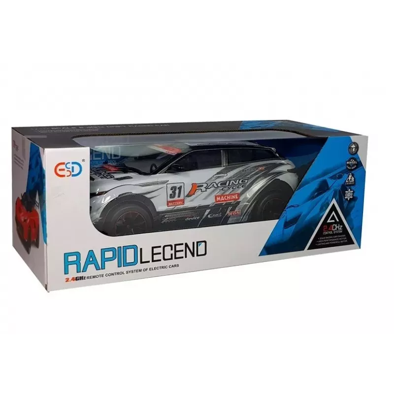 LEAN TOYS RC 1:10 White Racing Sports Rally Car
