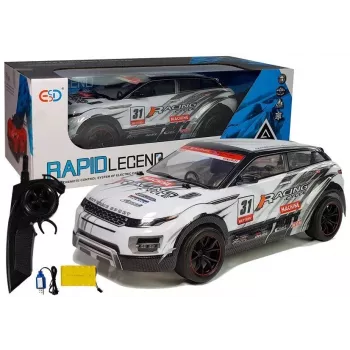 LEAN TOYS RC 1:10 White Racing Sports Rally Car