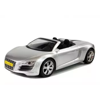 LEAN TOYS Toy Car Cabriolet Silver 1:18