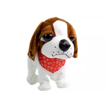 LEAN TOYS Interactive Dog On a Leash Barks Wags Tail Sensors