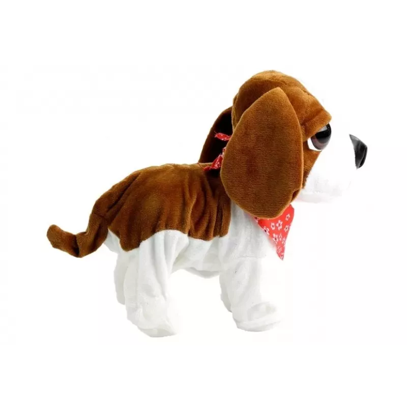 LEAN TOYS Interactive Dog On a Leash Barks Wags Tail Sensors