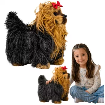 LEAN TOYS Interactive York Dog Moves, Barks