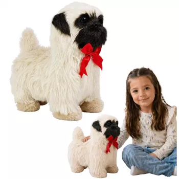 LEAN TOYS Interactive Dog Pug Moves, Barks