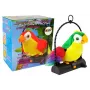 LEAN TOYS Parrot Chatterbox Bird Repeats Words Moves Wings LED Lights Green