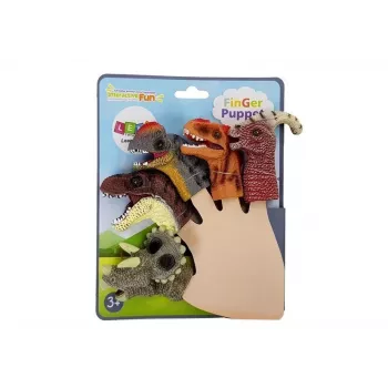 LEAN TOYS Finger Puppets Dinosaurs 5 Pieces